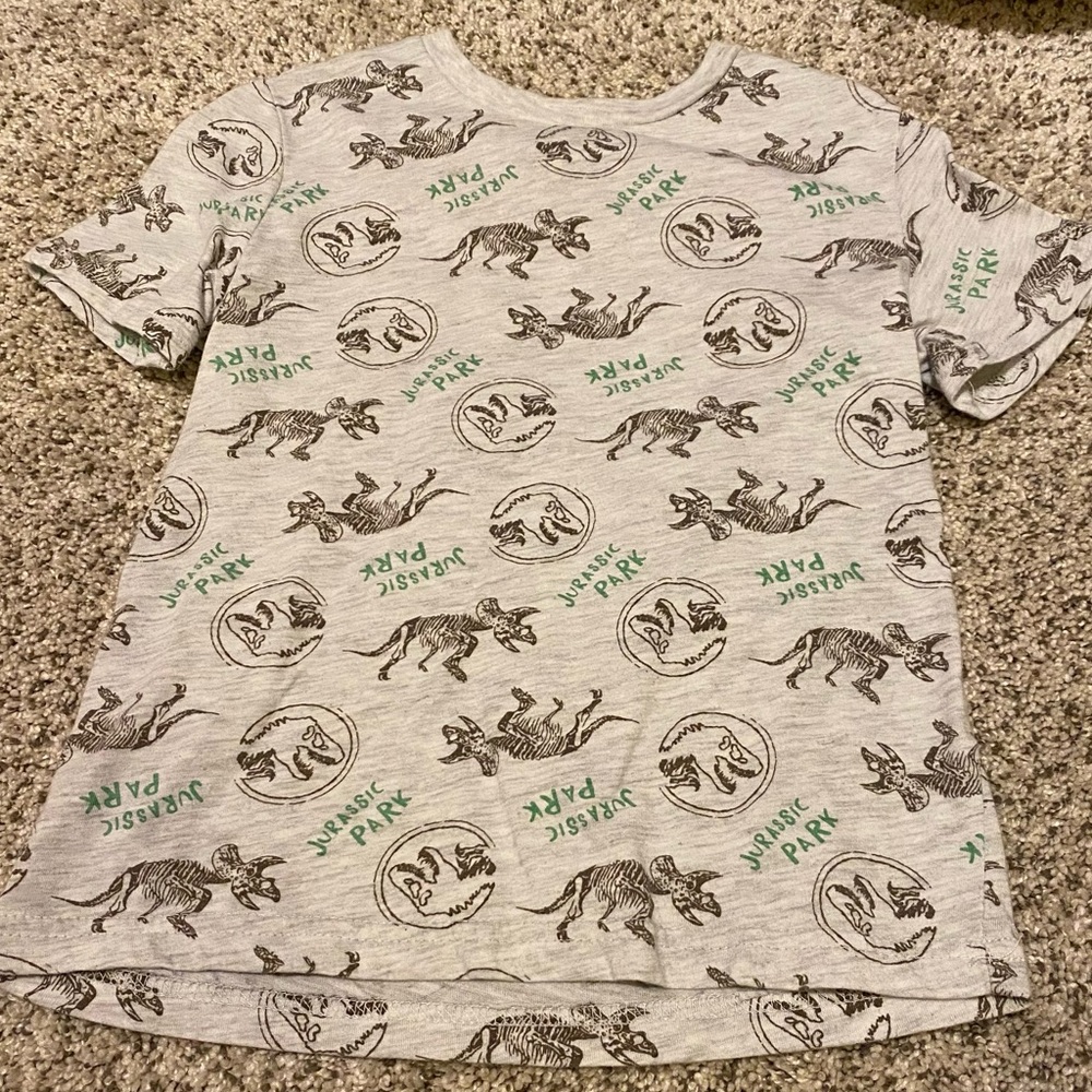 Jumping Beans Gray Dinosaur Print T-Shirt